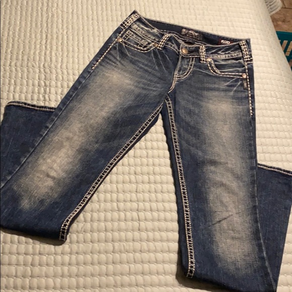 Silver Suki Fluid Denim Bootcut Jeans Sz 28W/33L - Picture 4 of 6